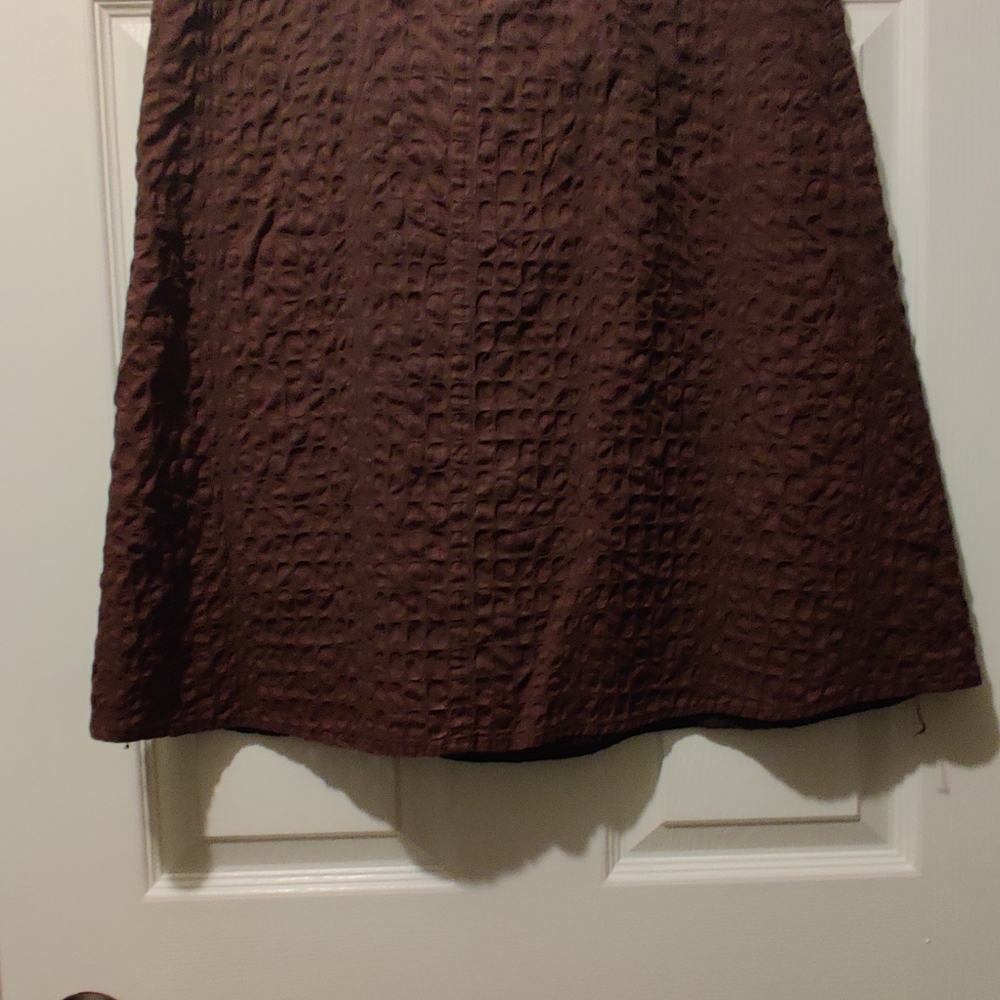 Nine & Company brown textured skirt